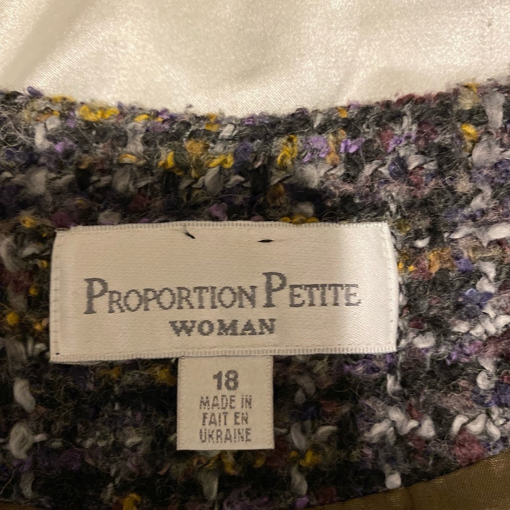 Proportion Multicolor Wool Blend Tweed Blazer - Picture 7 of 11